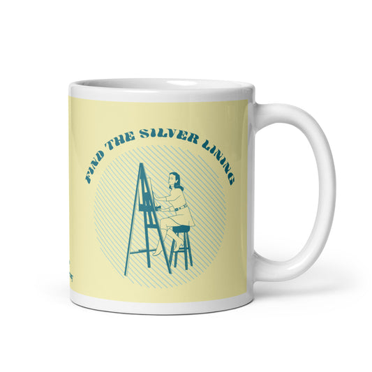 Retro Silver Lining Mug
