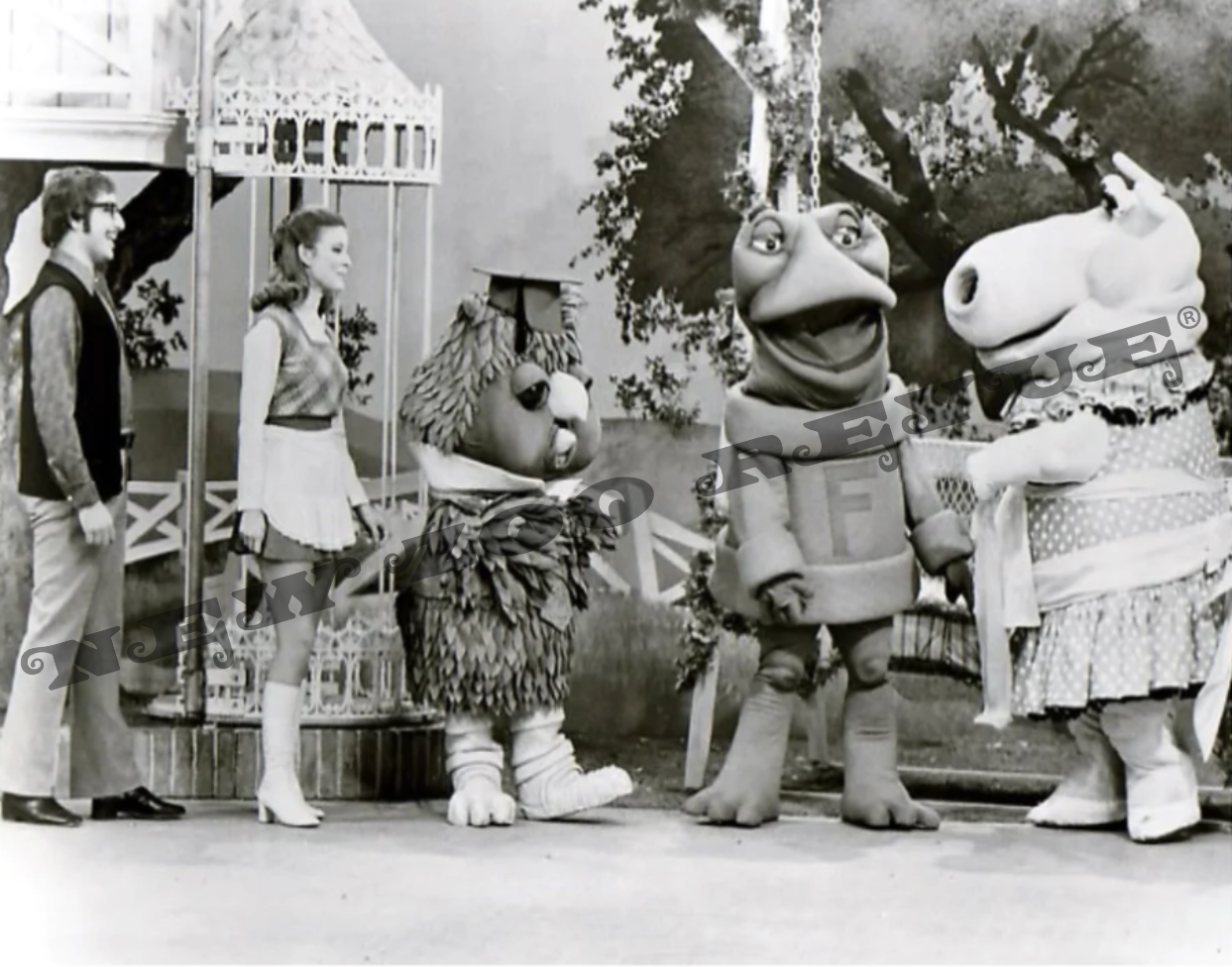 New Zoo Revue Full Cast B&W Autographed Photo – NEW ZOO REVUE